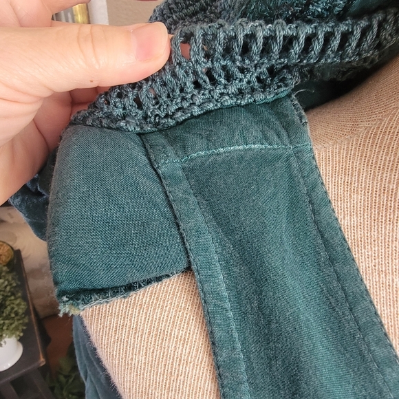 Libaas Teal Embroidered Maxi Dress with Jacket Sz L - Picture 10 of 10